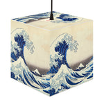The Great Wave Cube Lamp – LED Art Décor Light Featuring Hokusai’s Iconic Masterpiece