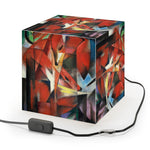 Art Decor Cube Lamp Featuring The Foxes by Franz Marc