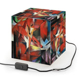 Art Decor Cube Lamp Featuring The Foxes by Franz Marc