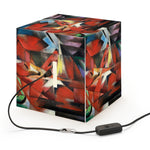 Art Decor Cube Lamp Featuring The Foxes by Franz Marc