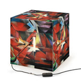 Art Decor Cube Lamp Featuring The Foxes by Franz Marc