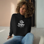 Super Driven -Smoking Cherub-Motivational Crop Hoodie