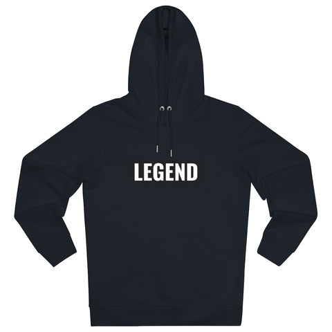Super driven legend  black motivational eco-friendly hoodie