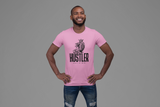 muscular man in  a pink super driven hustler state of mind unique motivational t-shirt a great present for entrepreneurs