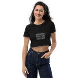 Super driven -Organic Motivational Customizable Crop Top T-shirt