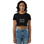 Super driven -Organic Motivational Customizable Crop Top T-shirt