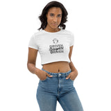 Super driven -Organic Motivational Customizable Crop Top T-shirt