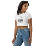 Super driven -Organic Motivational Customizable Crop Top T-shirt