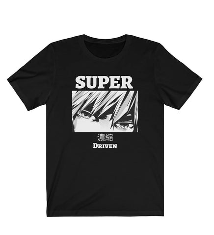 Super driven black manga art motivation t-shirt a great gift for entrepreneurs 