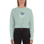 Super Driven -Smoking cherub-Motivational Crop Sweatshirt