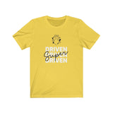 yellow super driven  signature unique motivational t-shirt a great present for entrepreneurs 